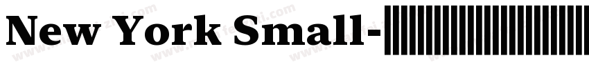 New York Small字体转换